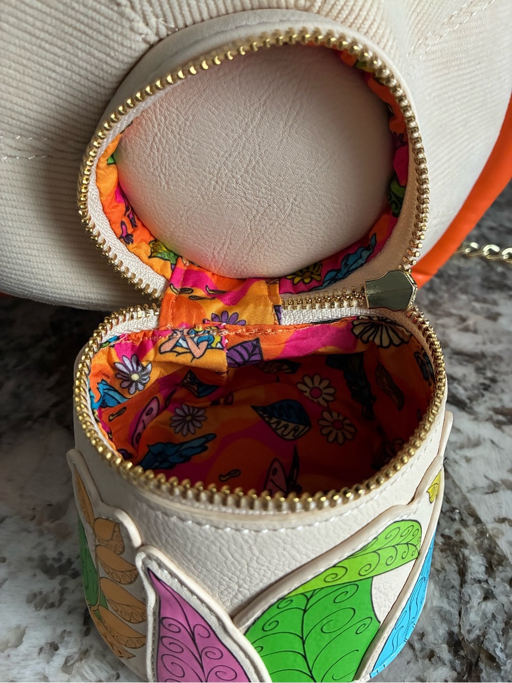 Stitch Shoppe x Disney Alice in Wonderland Caterpillar Mushroom Crossbody Bag - Picture 4 of 12